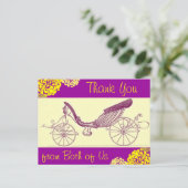 Autumn Carriage en Mums Dank je Briefkaarten (Staand voorkant)