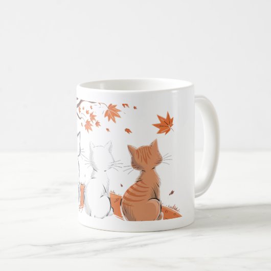 Autumn Cat Companions Mug (Devant droit)