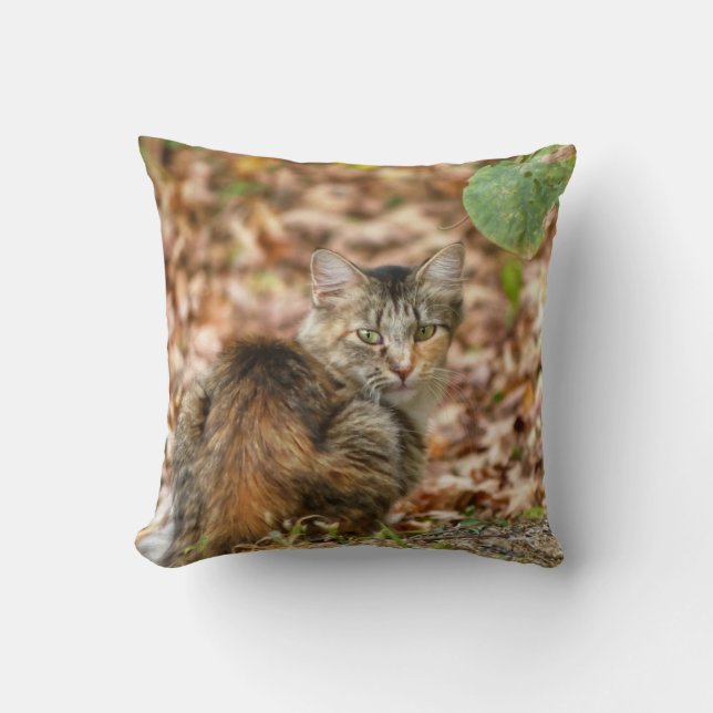 Autumn Cat Kussen (Voorkant)