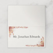 Autumn Catholic Red and Gold Wedding (Buitenkant ongevouwen)