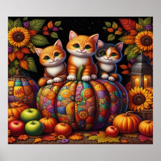 Autumn Cats Poster (Voorkant)