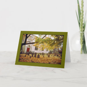 "Autumn Cemetery" Blank Wenskaart Kaart