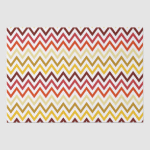 Autumn Chevron Pattern Tissuepapier
