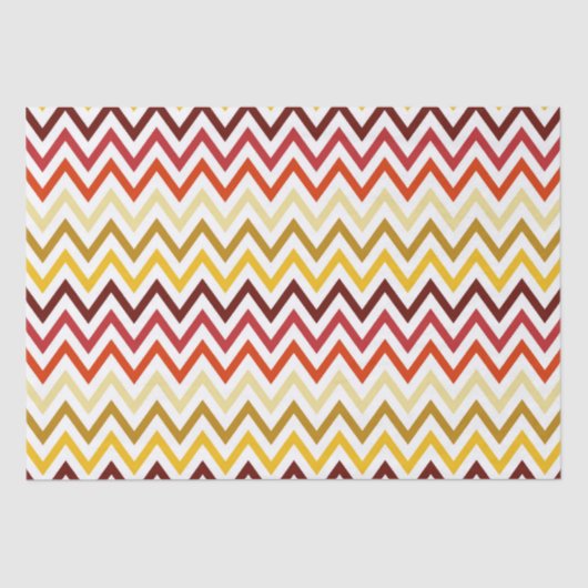 Autumn Chevron Pattern Tissuepapier (Voorkant)