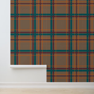 Autumn Chic Plaid Behang