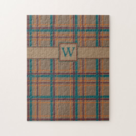 Autumn Chic Plaid Puzzle (Vertical)