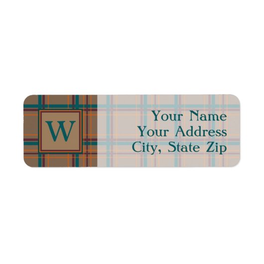 Autumn Chic Play Return Address Label (Voorkant)