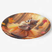 Autumn Chipmunk Ballerina Dancer Papieren Bordje (Gekanteld)