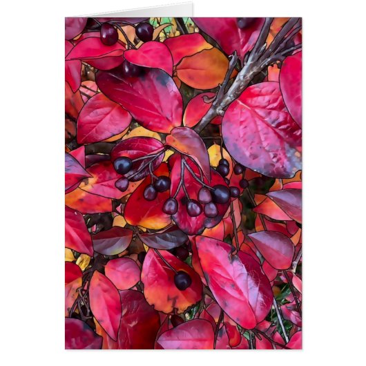 Autumn Chokecherries - 5" x 7" Art Kaart (Voorkant)