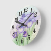 Autumn Circus en Art Deco Iris" Ronde Klok (Hoek)