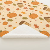 Autumn Coffee Sherpa Deken (3/4)