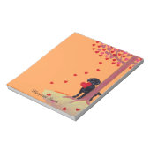 Autumn Color Black Labrador Notitieblok (Gedraaid)