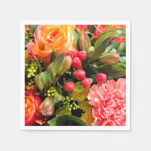 Autumn Colors Flower Bouquet Servet
