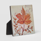 Autumn cooper vine leaf fotoplaat (Voorkant)