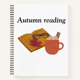 Autumn Cozy Vibes – warme cacao, boek & herfstblad