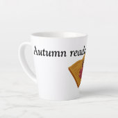 Autumn Cozy Vibes – warme cacao, boek & herfstblad Latte Mok (Linkerhoek)