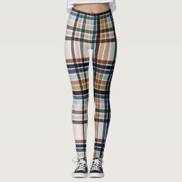Autumn & Cream Plaid Leggings
