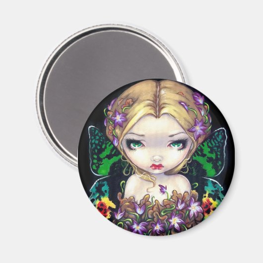 "Autumn Crocus Fairy" magneet (Voorkant / Achterkant)