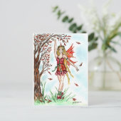 Autumn Dance Fairy Briefkaart (Staand voorkant)