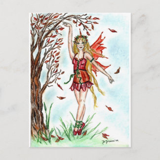 Autumn Dance Fairy Briefkaart