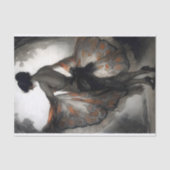 Autumn Dancer in Black & Burnt Orange Decoupage Tissuepapier (Voorkant)