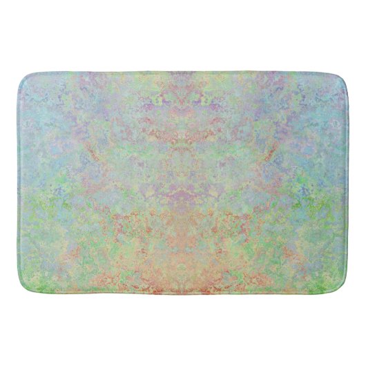 Autumn Dawn Neon Pastel Alcohol Ink Abstract Badmat (Voorkant)