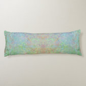 Autumn Dawn Neon Pastel Alcohol Ink Abstract Lichaamskussen (Achterkant)