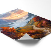 Autumn Daydreams | Fall Mountain Landscape Painted Poster (Hoek)