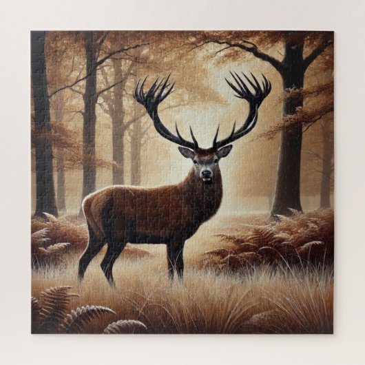 Autumn Deer Puzzle (Vertical)