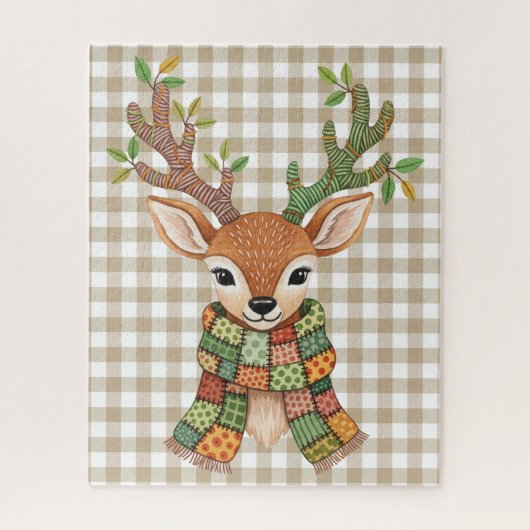 Autumn Deer Puzzle (Vertical)