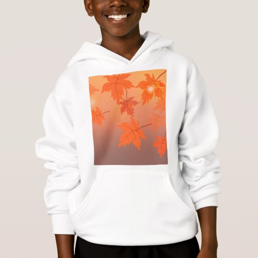 Autumn design with maple leaves and bokeh effect (Voorkant)