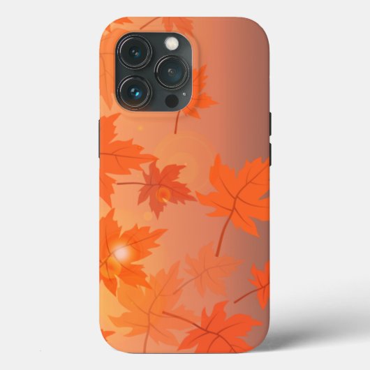 Autumn design with maple leaves and bokeh effect Case-Mate iPhone case (Achterkant)