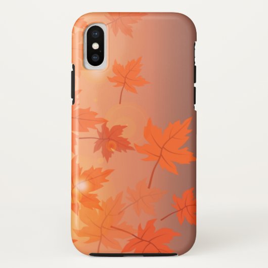 Autumn design with maple leaves and bokeh effect Case-Mate iPhone case (Achterkant)
