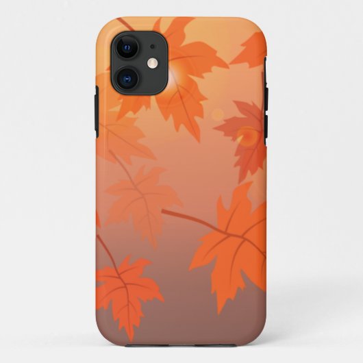 Autumn design with maple leaves and bokeh effect Case-Mate iPhone case (Achterkant)