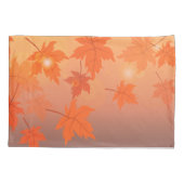 Autumn design with maple leaves and bokeh effect   kussensloop (Achterkant-Links)