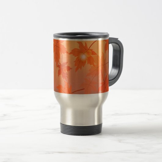 Autumn design with maple leaves and bokeh effect reisbeker (Voorkant rechts)
