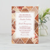 Autumn Diamonds | Uitnodiging tot weduwen (Staand voorkant)