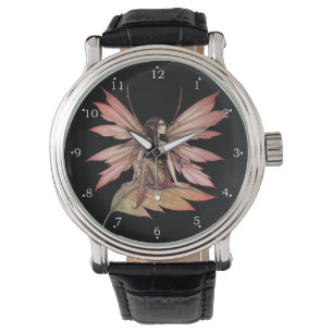 Autumn Drifting Fairy Fantasy Art Horloge