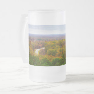 Autumn Drive Pano Froid Verre Beer Mug