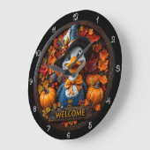 Autumn Duck Welcome Sign Grote Klok (Hoek)
