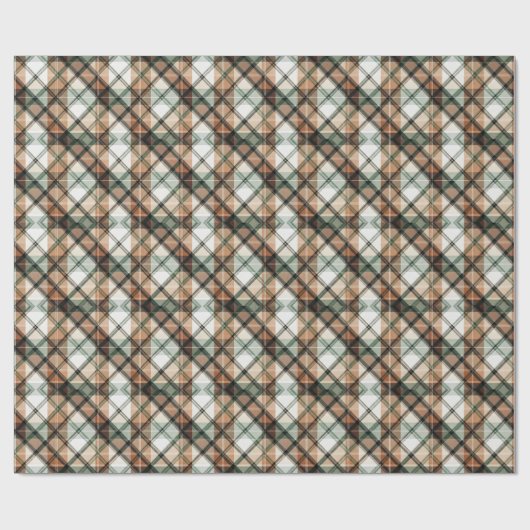 Autumn Earth Plaid Cadeaupapier (Vlak)