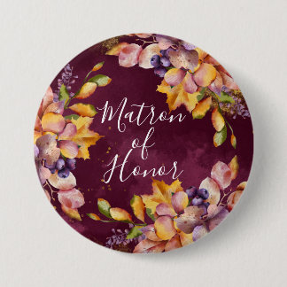 Autumn Elegance Matron of Honor Ronde Button 7,6 Cm