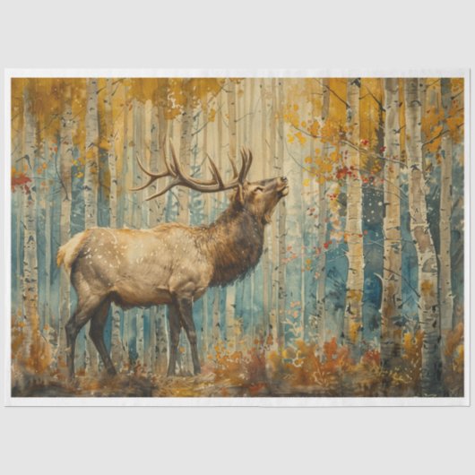 Autumn Elk Tissuepapier (Voorkant)