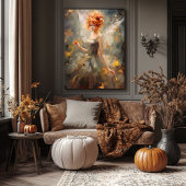 Autumn Fairy Art Poster