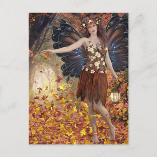 AUTUMN FAIRY FANTASY BRIEFKAART