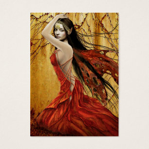 Autumn Fairy Gift Label Visitekaartjes