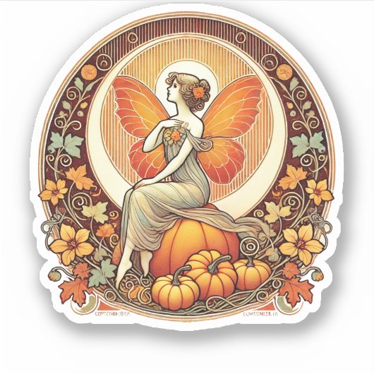 Autumn Fairy Sticker (Voorkant)