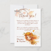 Autumn Fairy Woodland Bedankkaart (Voorkant)