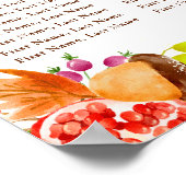 Autumn Fall Harvest 15 Tables Seating Chart Poster (Hoek)