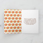 Autumn Fall Harvest Birthday Bedankkaart (Binnen)